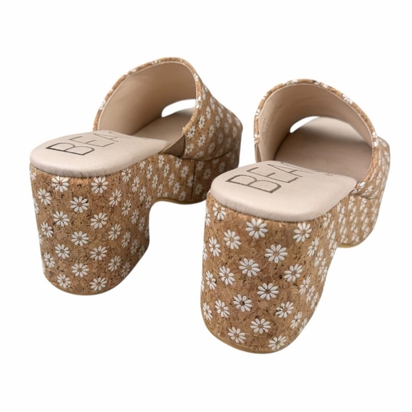 Tuckernuck Beach by Matisse Cork Daisy Women’s Terry Platform Sandals Size 8M - Picture 4 of 7